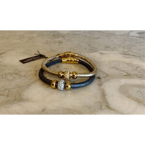 Henri Bendel Leather Bracelet Set